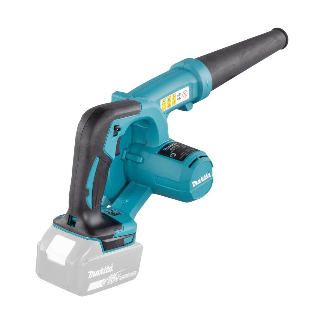 Makita DUB185Z 18V LXT Cordless Blower with Dust Bag + 2x BL1850B 5.0Ah Batteries – Powerful Compact Leaf & Workshop Blower